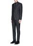 Figure View - Click To Enlarge - - - 'Gold' slim fit virgin wool-silk suit