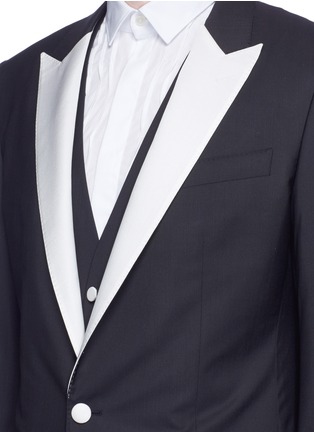  - - - 'Martini' contrast repp trim 3-piece suit