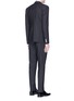Front View - Click To Enlarge - - - 'Martini' contrast repp trim 3-piece suit