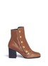 Main View - Click To Enlarge - MULBERRY - 'Marylebone' press stud leather boots