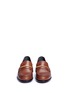 Front View - Click To Enlarge - MULBERRY - 'Cambridge bar' leather loafers
