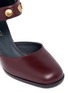 Detail View - Click To Enlarge - MULBERRY - 'Marylebone' press stud leather Mary Jane pumps