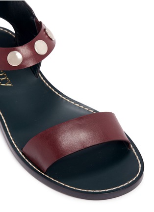 Detail View - Click To Enlarge - MULBERRY - Press stud strap leather sandals