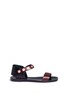 Main View - Click To Enlarge - MULBERRY - Press stud strap leather sandals