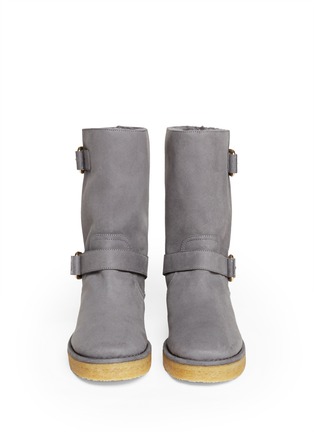 Figure View - Click To Enlarge - STELLA MCCARTNEY - Faux-suede fur-lined boots