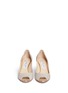 Front View - Click To Enlarge - JIMMY CHOO - 'Isabel' peep toe glitter pumps