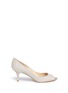 Main View - Click To Enlarge - JIMMY CHOO - 'Isabel' peep toe glitter pumps
