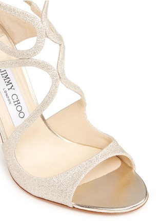 Detail View - Click To Enlarge - JIMMY CHOO - 'Lang' glitter strappy sandals