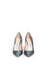 Front View - Click To Enlarge - JIMMY CHOO - 'Romy' dégradé coarse glitter pumps