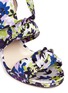 Detail View - Click To Enlarge - JIMMY CHOO - 'Kris 100' camoflower print satin bow sandals