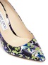 Detail View - Click To Enlarge - JIMMY CHOO - 'Romy 100' camoflower print mirror leather pumps