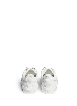 Back View - Click To Enlarge - JIMMY CHOO - 'Ace' star stud leather sneakers