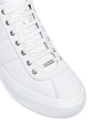 Detail View - Click To Enlarge - JIMMY CHOO - 'Belgravia' star stud high top leather sneakers