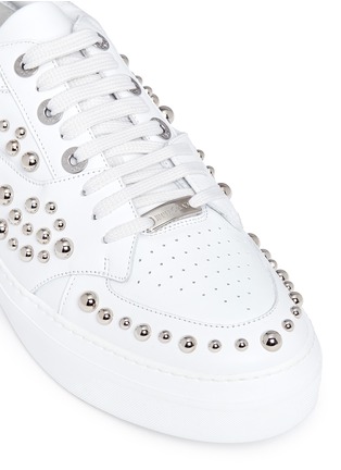 Detail View - Click To Enlarge - JIMMY CHOO - 'Roman' stud leather sneakers