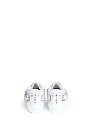 Back View - Click To Enlarge - JIMMY CHOO - 'Roman' stud leather sneakers