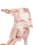 Detail View - Click To Enlarge - JIMMY CHOO - 'Kerry 100' pleated ruffle satin sandals