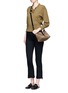 Figure View - Click To Enlarge - JIMMY CHOO - 'Raven' small suede curb chain shoulder bag