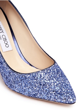 Detail View - Click To Enlarge - JIMMY CHOO - 'Romy 85' glitter pumps