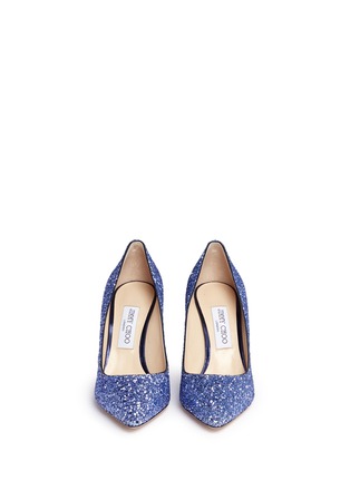 Front View - Click To Enlarge - JIMMY CHOO - 'Romy 85' glitter pumps