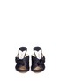 Front View - Click To Enlarge - JIMMY CHOO - 'Keely 100' knotted bow satin mules