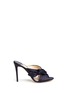 Main View - Click To Enlarge - JIMMY CHOO - 'Keely 100' knotted bow satin mules
