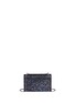 Detail View - Click To Enlarge - JIMMY CHOO - Finley' coarse glitter chain crossbody bag
