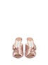 Front View - Click To Enlarge - JIMMY CHOO - 'Keely 100' knot bow satin mules