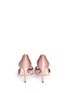 Back View - Click To Enlarge - JIMMY CHOO - 'Kitty 85' knotted bow satin d'Orsay pumps