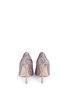 Back View - Click To Enlarge - JIMMY CHOO - 'Romy 100' coarse glitter pumps