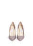Front View - Click To Enlarge - JIMMY CHOO - 'Romy 100' coarse glitter pumps