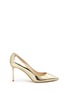 Main View - Click To Enlarge - JIMMY CHOO - 'Romy 85' mirror leather pumps