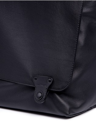  - LANVIN - Leather flap messenger bag