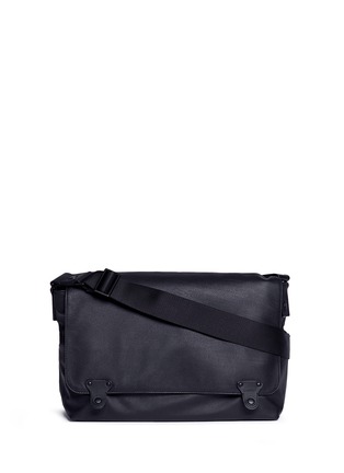 Main View - Click To Enlarge - LANVIN - Leather flap messenger bag
