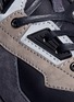 Detail View - Click To Enlarge - LANVIN - Leather trim suede sneakers