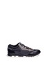 Main View - Click To Enlarge - LANVIN - Leather trim suede sneakers