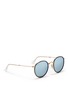 Figure View - Click To Enlarge - RAY-BAN - 'Round Folding Classic' sunglasses