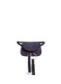 Main View - Click To Enlarge - SEE BY CHLOÉ - 'Polly' mini tassel suede saddle bag