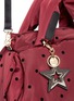 Detail View - Click To Enlarge - SEE BY CHLOÉ - 'Joy Rider' flocked polka dot nylon shoulder bag