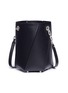 Back View - Click To Enlarge - PROENZA SCHOULER - 'Hex' mini bonded whipstich leather bucket bag