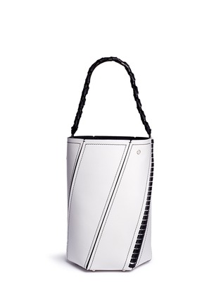 Main View - Click To Enlarge - PROENZA SCHOULER - 'HEX' MEDIUM BONDED WHIPSTITCH LEATHER BUCKET BAG