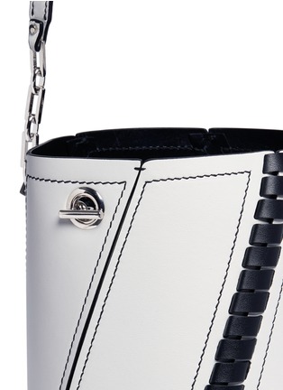  - PROENZA SCHOULER - 'Hex' mini bonded whipstitch leather bucket bag