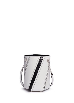 Main View - Click To Enlarge - PROENZA SCHOULER - 'Hex' mini bonded whipstitch leather bucket bag