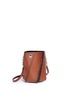 Detail View - Click To Enlarge - PROENZA SCHOULER - Hex' small contrast stitch leather crossbody bucket bag