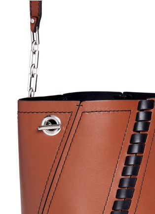  - PROENZA SCHOULER - Hex' small contrast stitch leather crossbody bucket bag