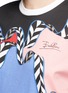Detail View - Click To Enlarge - EMILIO PUCCI - 'Montagne' landscape ribbon print cotton T-shirt
