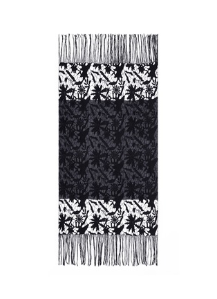 Main View - Click To Enlarge - DRIES VAN NOTEN - 'Flame' floral crochet lace fringed scarf