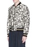Front View - Click To Enlarge - DRIES VAN NOTEN - Calligraphy tapestry embroidered reversible bomber jacket