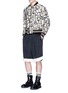 Figure View - Click To Enlarge - DRIES VAN NOTEN - Calligraphy tapestry embroidered reversible bomber jacket