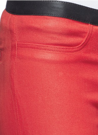 Detail View - Click To Enlarge - HELMUT LANG - Coated stretch leggings