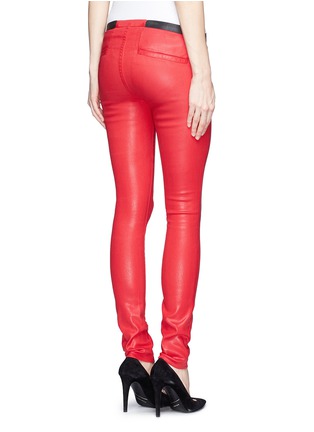 Back View - Click To Enlarge - HELMUT LANG - Coated stretch leggings